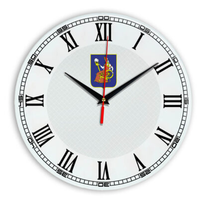 Стеклянные настенные часы с логотипом Иваново 09
