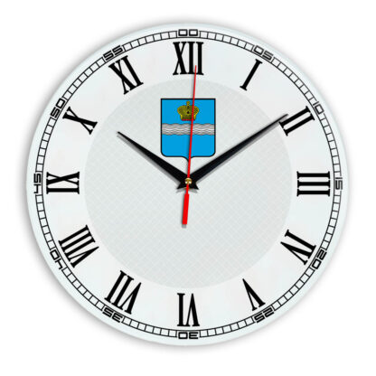Стеклянные настенные часы с логотипом Калуга 09