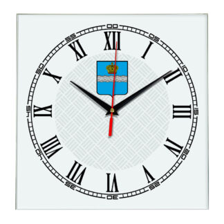Сувенир настенные часы из стекла Калуга 17