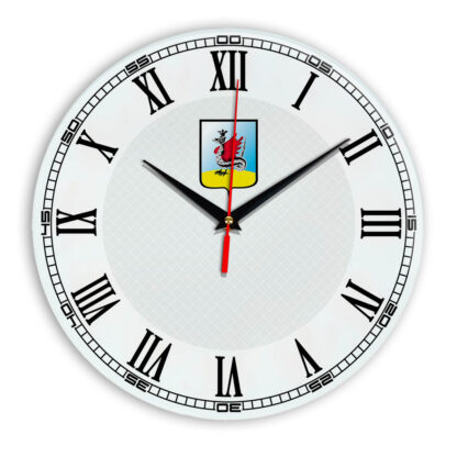 Стеклянные настенные часы с логотипом Казань 09