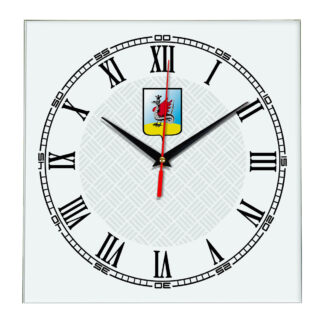 Сувенир настенные часы из стекла Казань 17