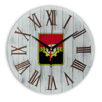 Печать под стеклом- Деревянные настенные часы Кемерово 07