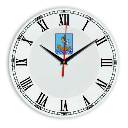 Стеклянные настенные часы с логотипом Кострома 09