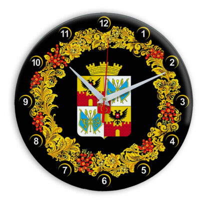 Часы в стиле Хохлома сувенирные Краснодар 03