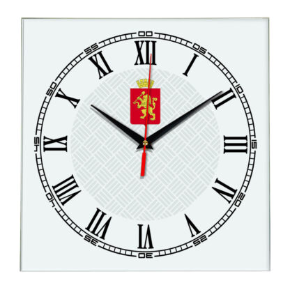 Сувенир настенные часы из стекла Красноярск 17