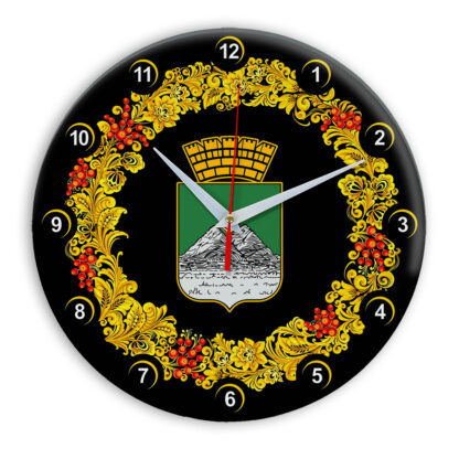Часы в стиле Хохлома сувенирные Курган2 03