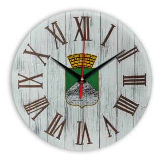 Печать под стеклом- Деревянные настенные часы Курган2 07
