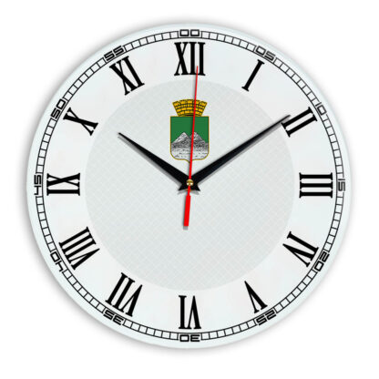 Стеклянные настенные часы с логотипом Курган2 09