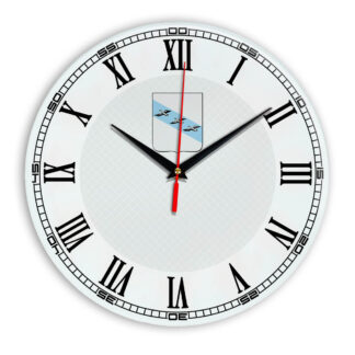 Стеклянные настенные часы с логотипом Курск 09