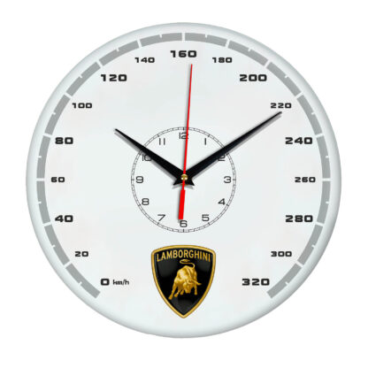 Настенные часы «lamborghini white»