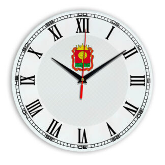 Стеклянные настенные часы с логотипом Липецк 09