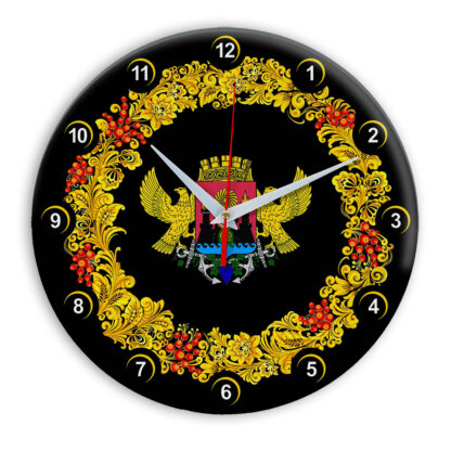 Часы в стиле Хохлома сувенирные Махачкала 03