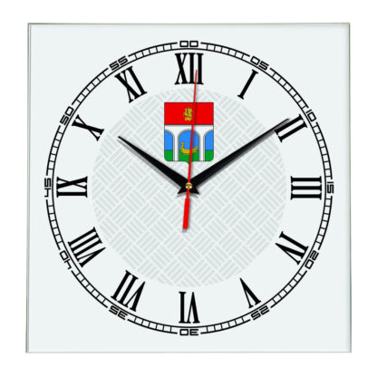 Сувенир настенные часы из стекла Мытищи 17