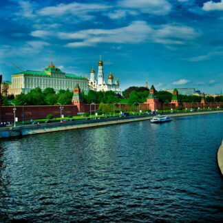 Фото на стекле «Москва река»