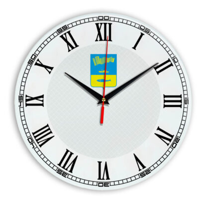 Стеклянные настенные часы с логотипом Мурманск 09