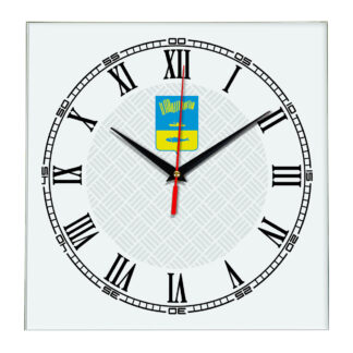 Сувенир настенные часы из стекла Мурманск 17