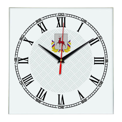 Сувенир настенные часы из стекла Нижний Новгород 17