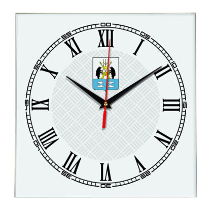 Сувенир настенные часы из стекла Новгород 17