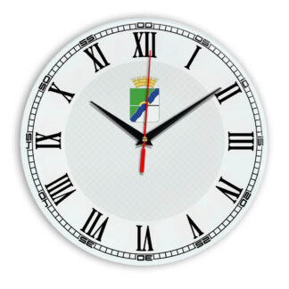 Стеклянные настенные часы с логотипом Новосибирск 2-09