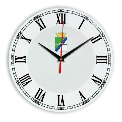 Стеклянные настенные часы с логотипом Новосибирск 2-09