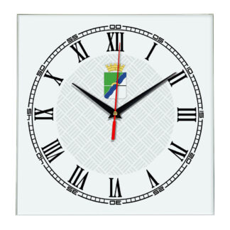 Сувенир настенные часы из стекла Новосибирск 2-17