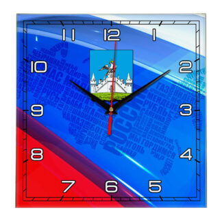 Часы с флагом РФ и гербом города Орел 02