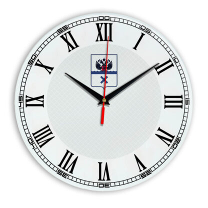 Стеклянные настенные часы с логотипом Оренбург 09