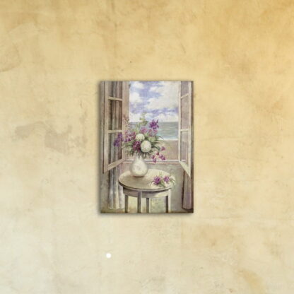 Печать картины на стекле «Цветы и бриз»