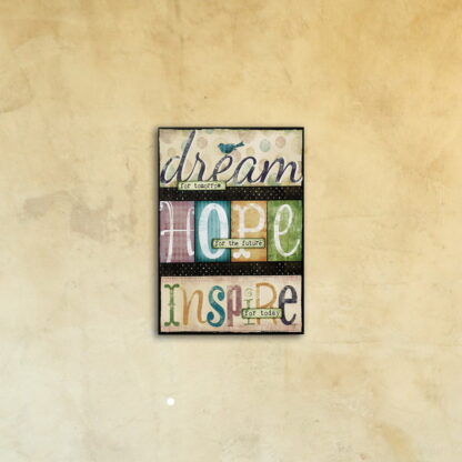 Постер на стекле «Dream Hope Inspire»