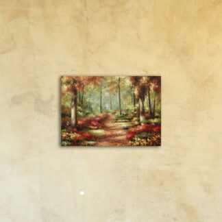 Картина на стекле «Осенний лес»