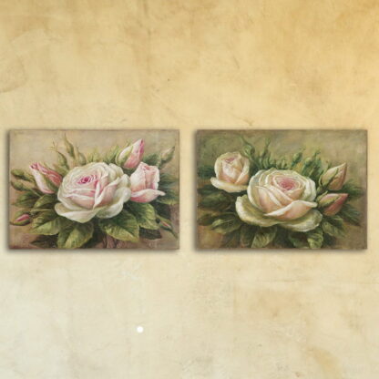 Стеклянная модульная картина «Бутоны роз»