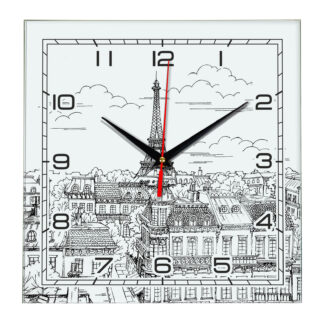 Часы настенные «Черно- белый Париж»