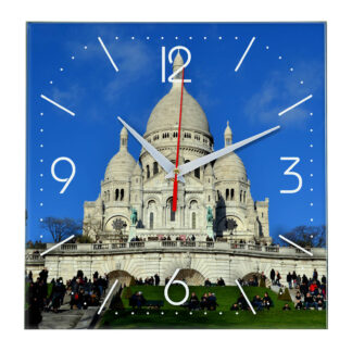 Часы настенные «Париж- прекрасный Храм Святого Сердца»