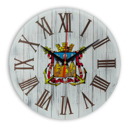 Печать под стеклом- Деревянные настенные часы Петропавловск камчатский 07