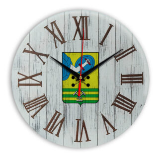 Печать под стеклом- Деревянные настенные часы Петрозаводск 07
