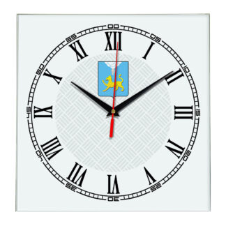 Сувенир настенные часы из стекла Псков 17
