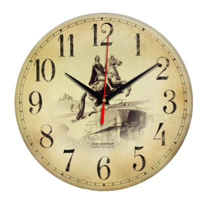 Часы настенные «Медный всадник ретро»