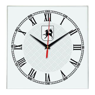 Сувенир настенные часы из стекла Салехард 17