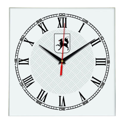 Сувенир настенные часы из стекла Салехард 17