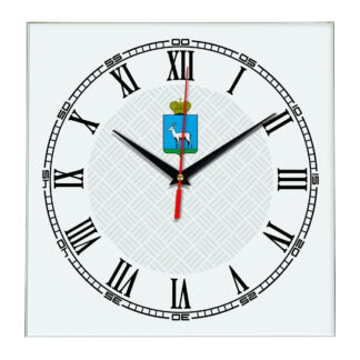 Сувенир настенные часы из стекла Самара 17