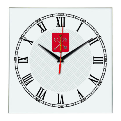 Сувенир настенные часы из стекла Санкт Петербург 17