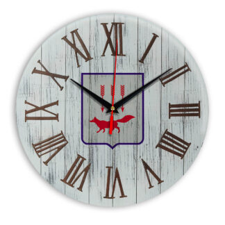 Печать под стеклом- Деревянные настенные часы Саранск 07