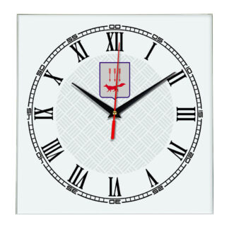 Сувенир настенные часы из стекла Саранск 17