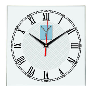 Сувенир настенные часы из стекла Саратов 17