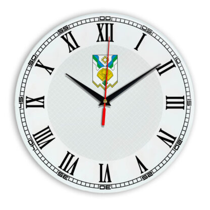 Стеклянные настенные часы с логотипом Сыктывкар 09