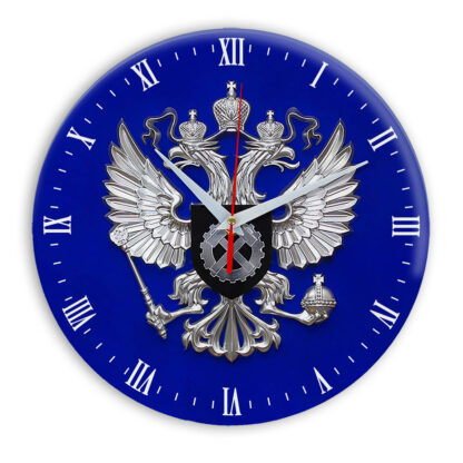 Настенные часы  «simvolika-sluzhba-po-trudu-i-zanjatosti-3d-temn-krug»