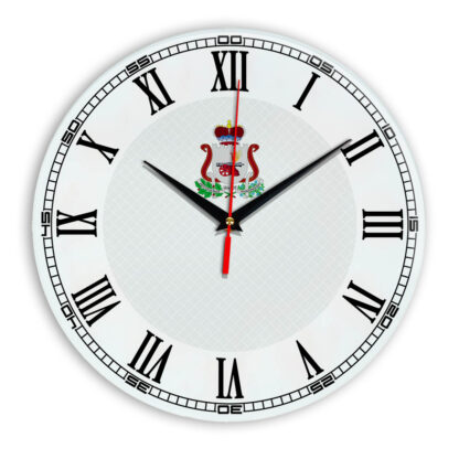 Стеклянные настенные часы с логотипом Смоленск 09