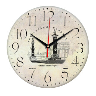 Часы настенные «Ростральные колонны Санкт Петербурга»
