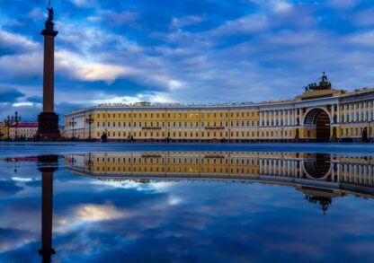 Фото на стекле «Дворцовая площадь Санкт- Петербурга «