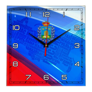 Часы с флагом РФ и гербом города Тамбов 02